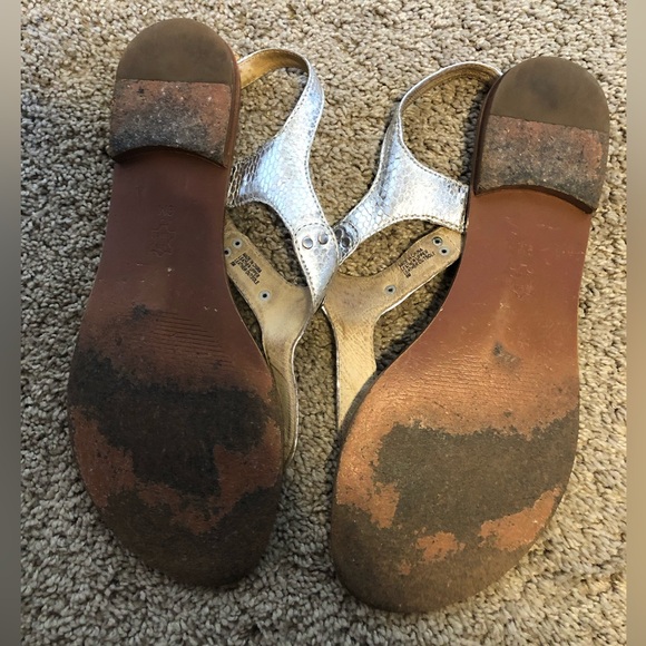 3/$20 Michael Kors silver sandals - Picture 3 of 4